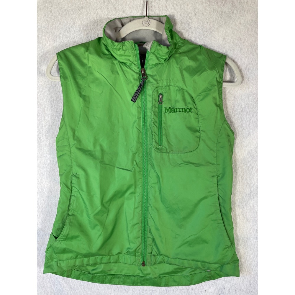 Marmot Womens Green Full Zip Lightweight Outdoor Active Vest Small